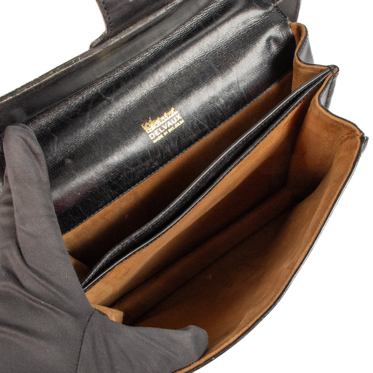 Shop 100% authentic second-hand Delvaux Festival Black Box Calf Shoulder Bag on Labellov.com