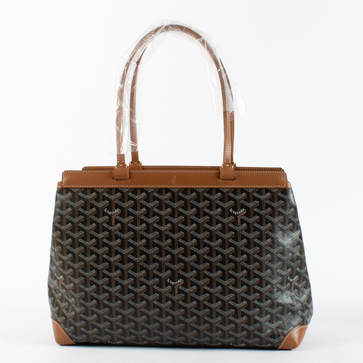 Goyard Bellechasse Shopper Tan and Black at Labellov.com