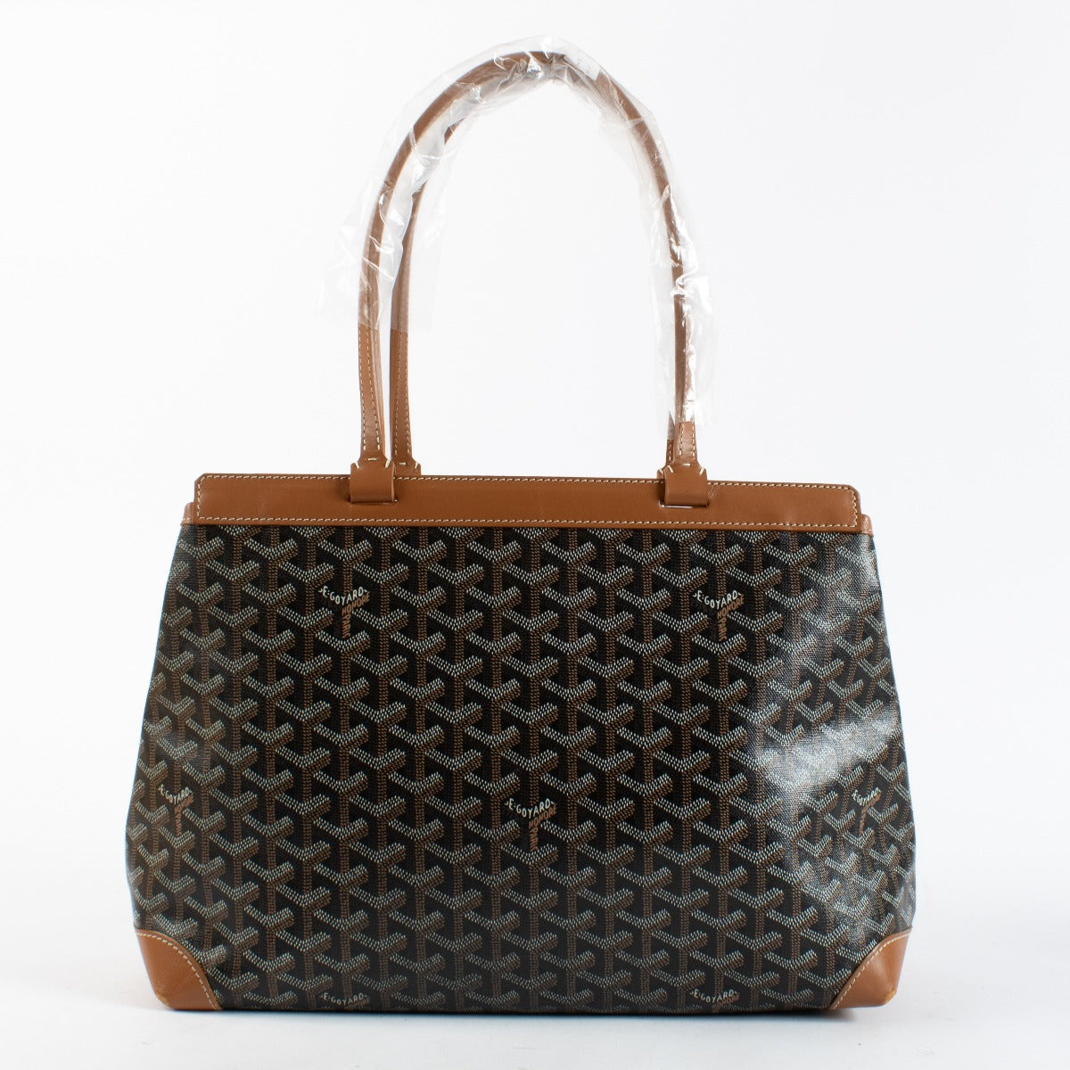Goyard Bellechasse Shopper Tan and Black at Labellov.com