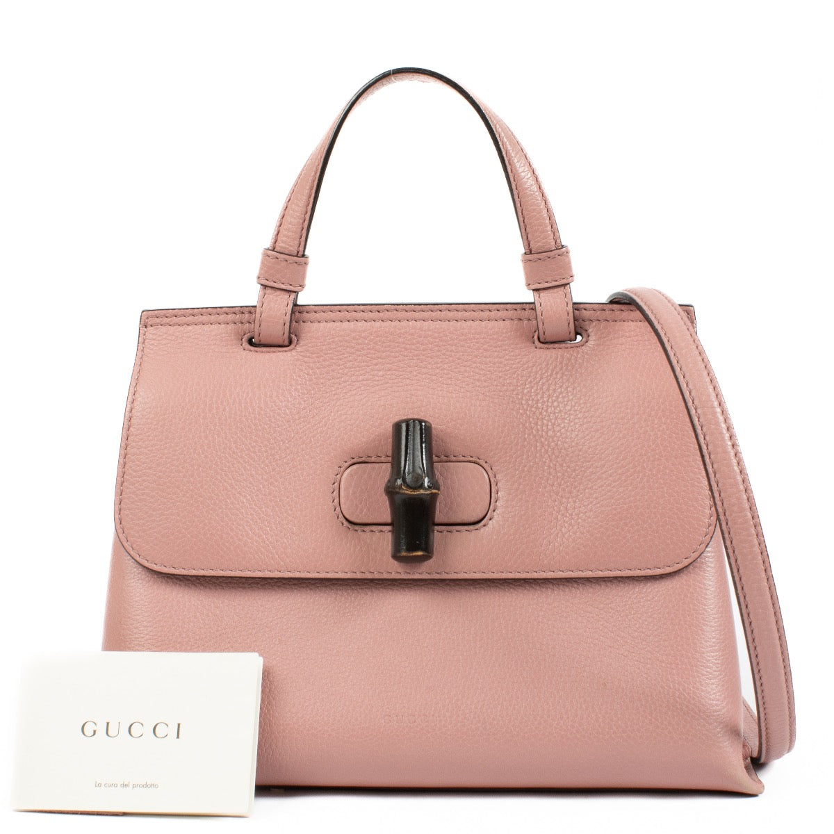 Shop 100% authentic second hand Gucci Pink Small Bamboo Daily Bag on labellov.com