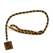 Buy real Chanel Brown Nr5 Chain Belt safe online at Labellov.com in very good condition