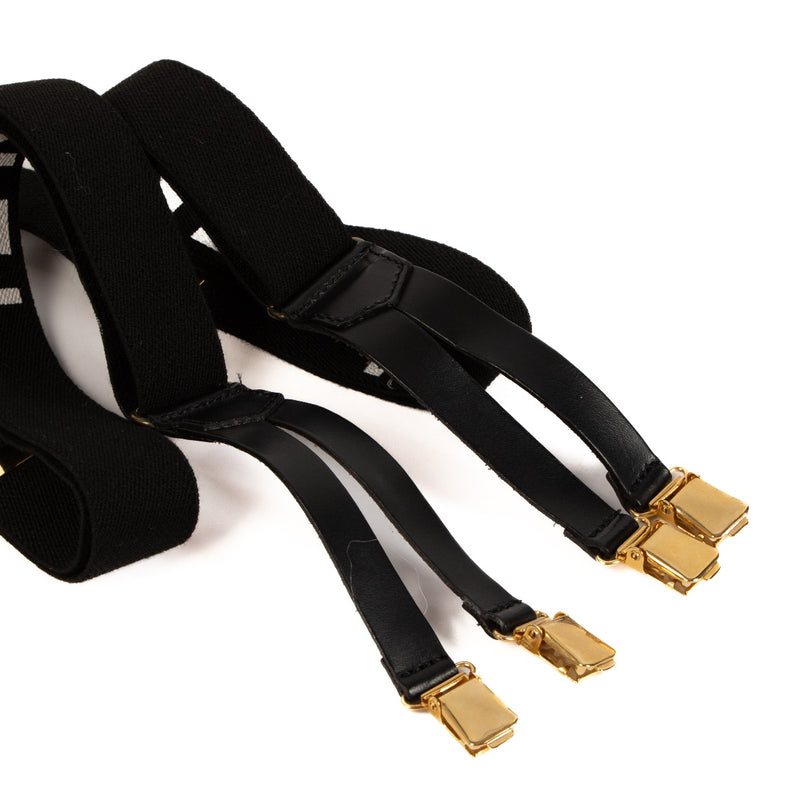 Buy real authentic Chanel Black Suspenders safe online at Labellov.com or in Knokke, Brussels and Antwerp