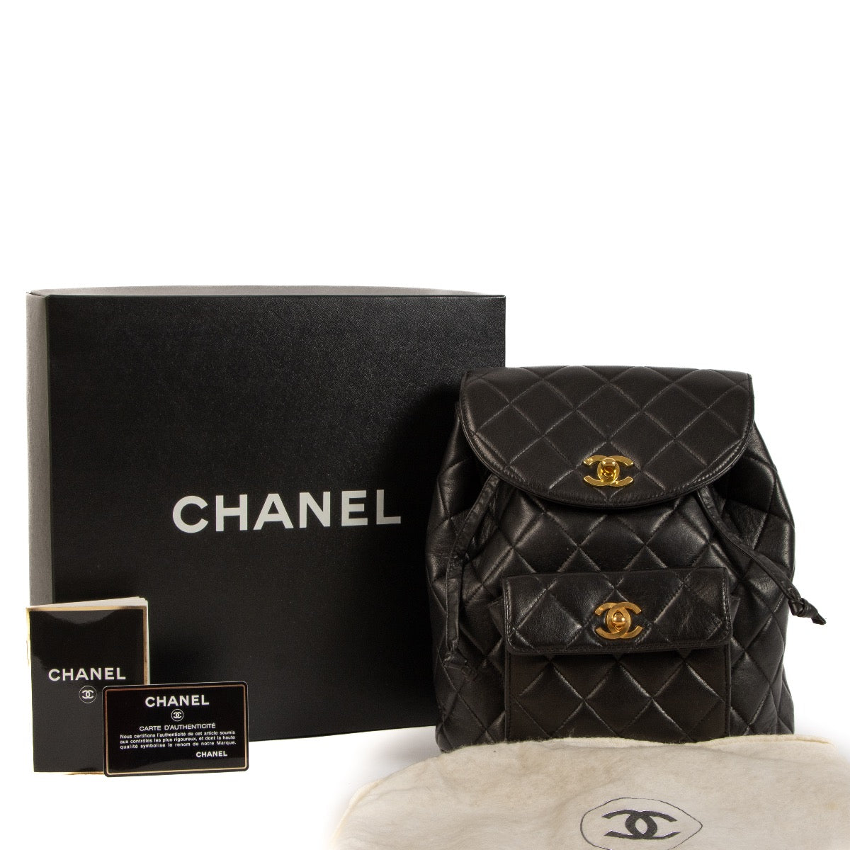 Shop 100% authentic second-hand Chanel Black Quilted Backpack on Labellov.com