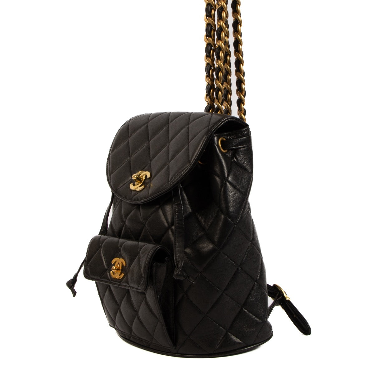 Shop 100% authentic second-hand Chanel Black Quilted Backpack on Labellov.com