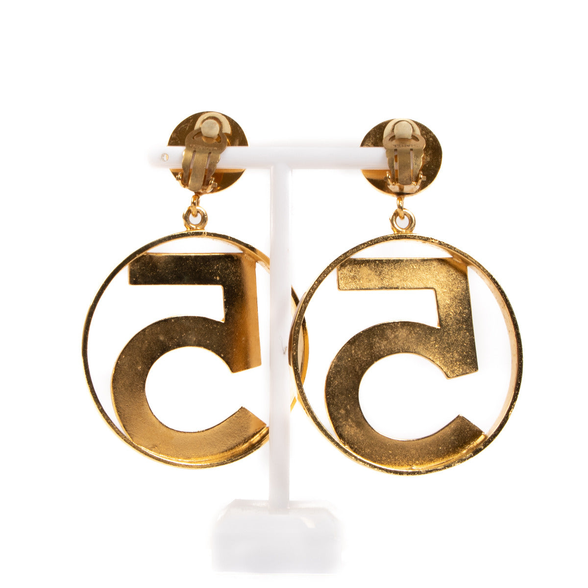 Chanel Gold 5 Clip-On Earrings