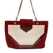 Shop 100% authentic second-hand Chanel Red PVC Tote Bag on Labellov.com