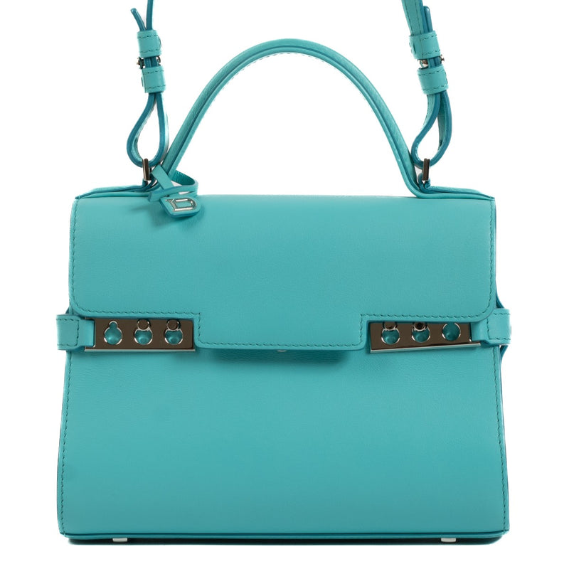 Delvaux Turquoise Calf Souple Tempête Mini