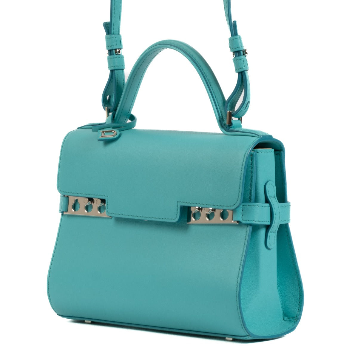 Delvaux Turquoise Veau Souple Tempête Mini