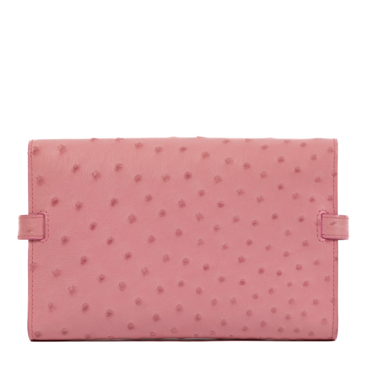 Delvaux Flamingo Autruche Tempête Portefeuille Pochette sur Chaîne