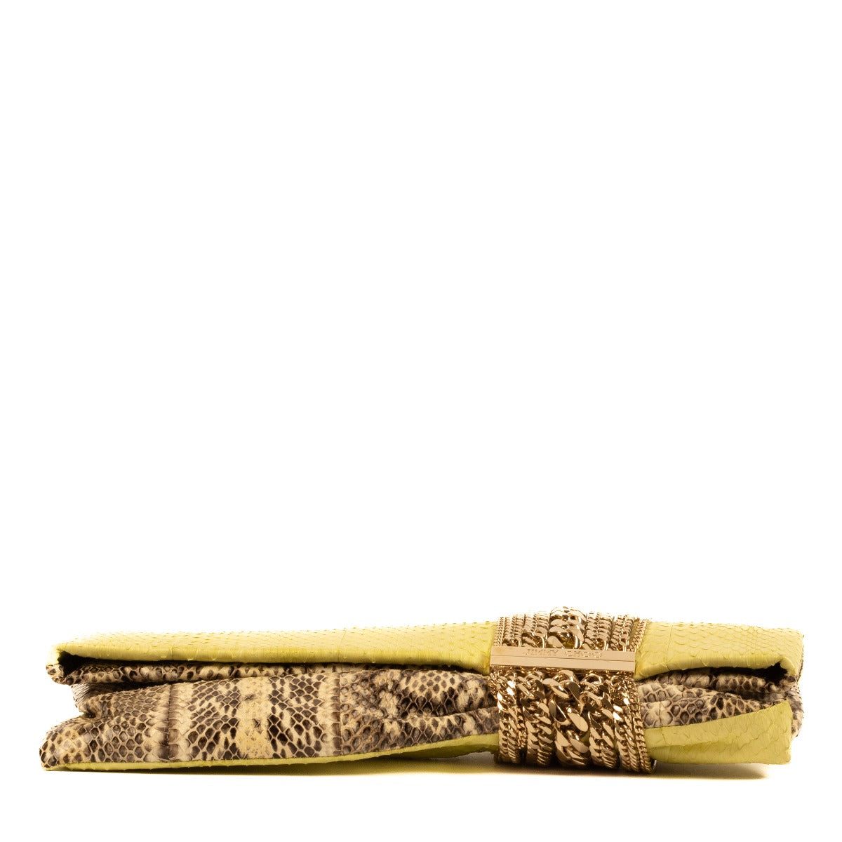 Jimmy Choo Snakeskin Chain Chandra Clutch