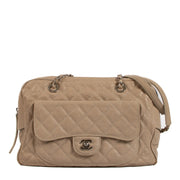 shop 100% authentic second hand Chanel Grey Caviar Front Pocket Camera Bag on Labellov.com