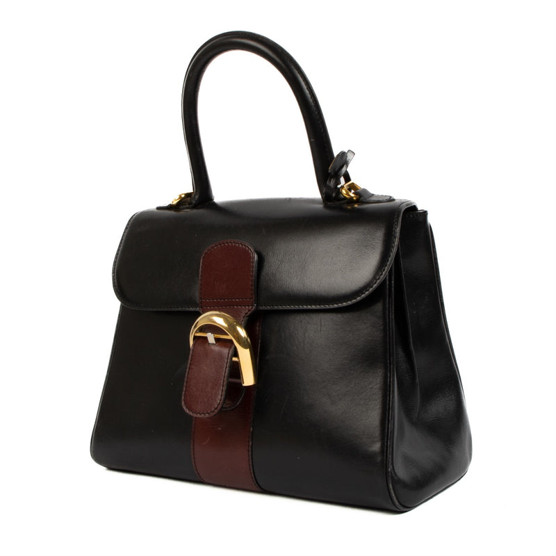 Shop 100% authentic second-hand Delvaux Vintage Brown Stripe Box Calf Brillant Bag on Labellov.com