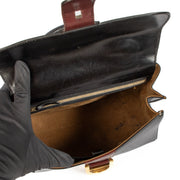 Shop 100% authentic second-hand Delvaux Vintage Brown Stripe Box Calf Brillant Bag on Labellov.com
