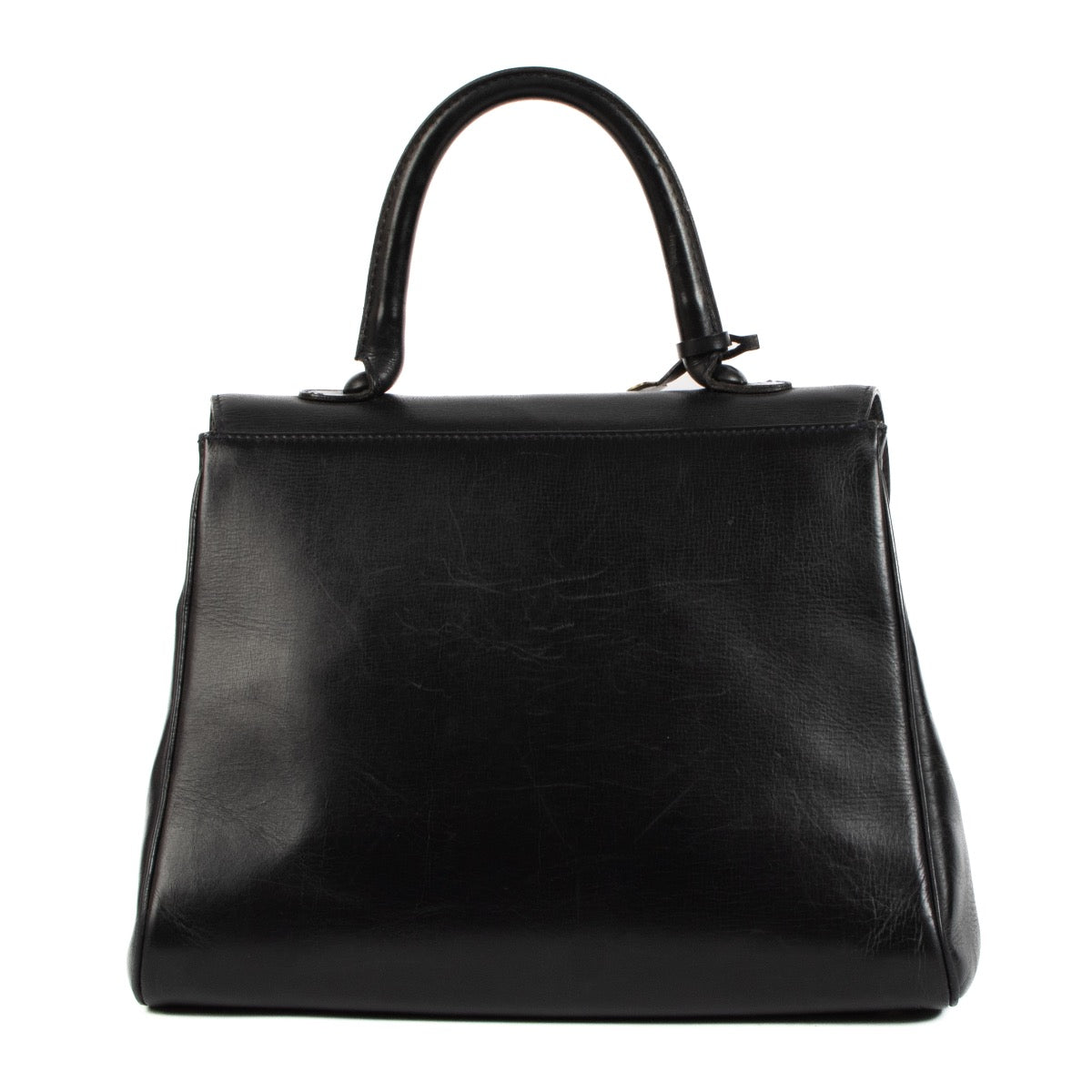 Shop 100% authentic second-hand Delvaux Navy Box Calf Brillant MM Bag on Labellov.com