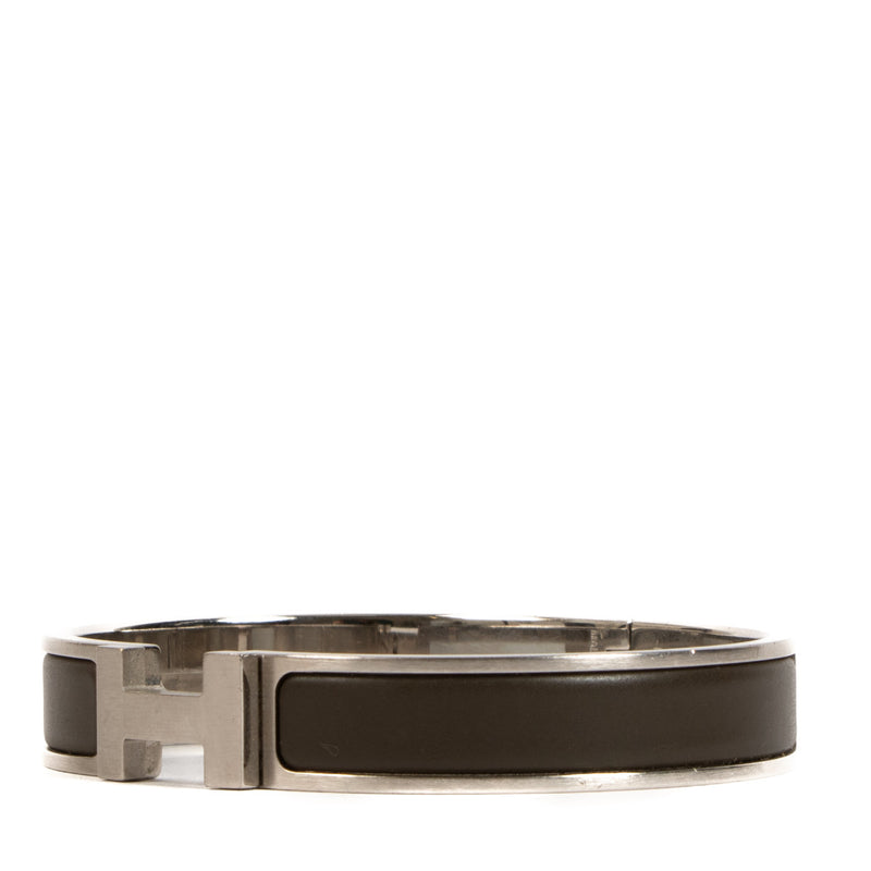 Hermès Anthracite Grey Clic H Bracelet