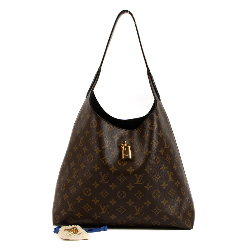 Louis Vuitton Monogram Black Flower Hobo Shoulder Bag for the best price at Labellov secondhand luxury in Antwerp.