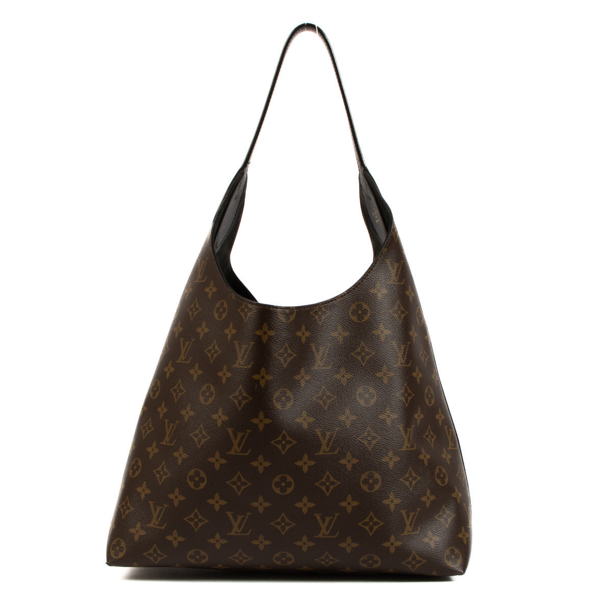 Louis Vuitton Monogram Black Flower Hobo Shoulder Bag