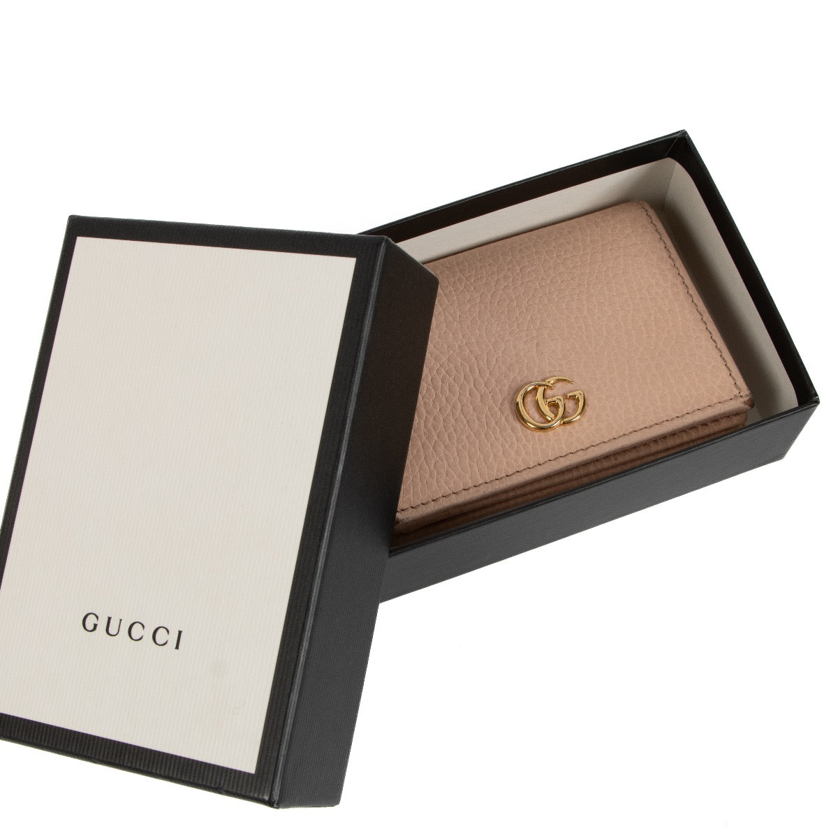Shop 100% authentic second-hand Gucci Pink Leather Card Case Wallet on Labellov.com