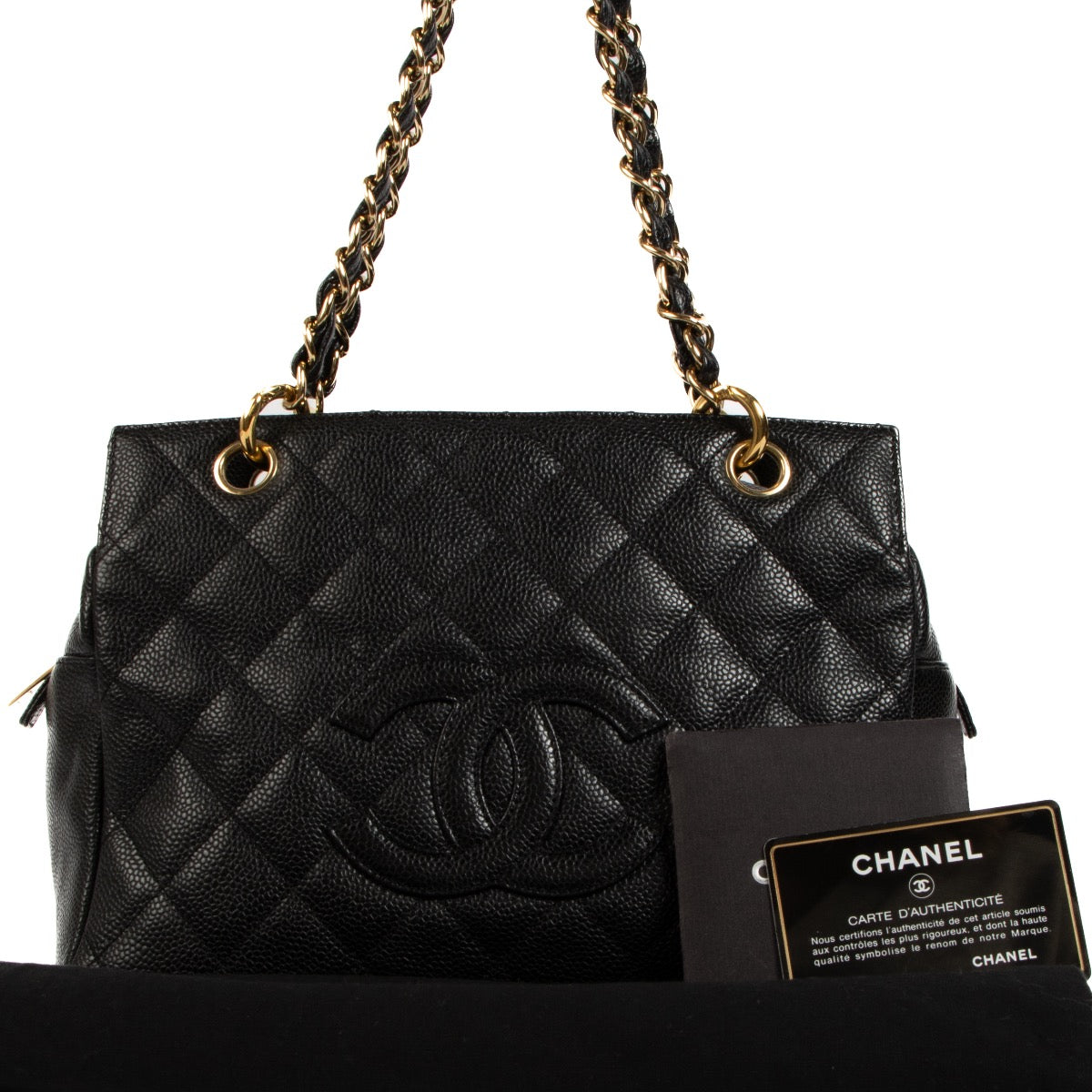 Chanel Black Caviar Small GST Tote Bag for the best price at Labellov.