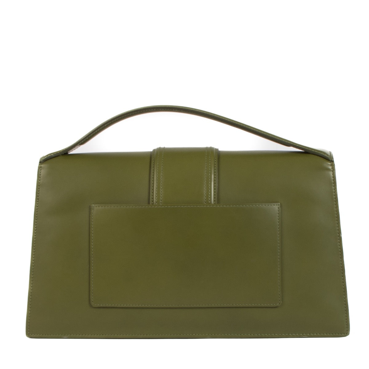Shop 100% authentic second-hand Jacquemus Khaki Leather Le Bambinou Bag on Labellov.com