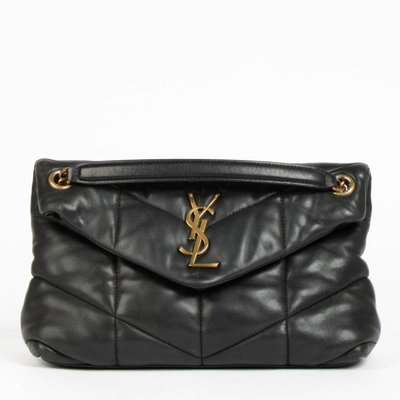 Authentic pre-loved Saint Laurent Black Lambskin Puffer Small Bag on Labellov.com