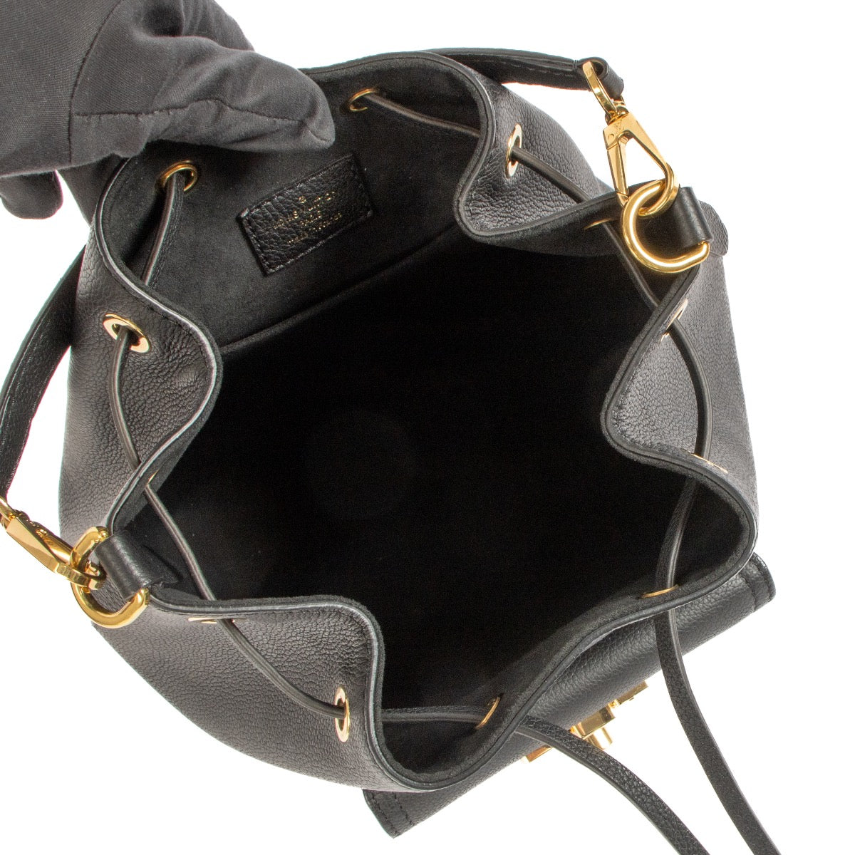 Louis Vuitton Black Lockme Bucket Bag