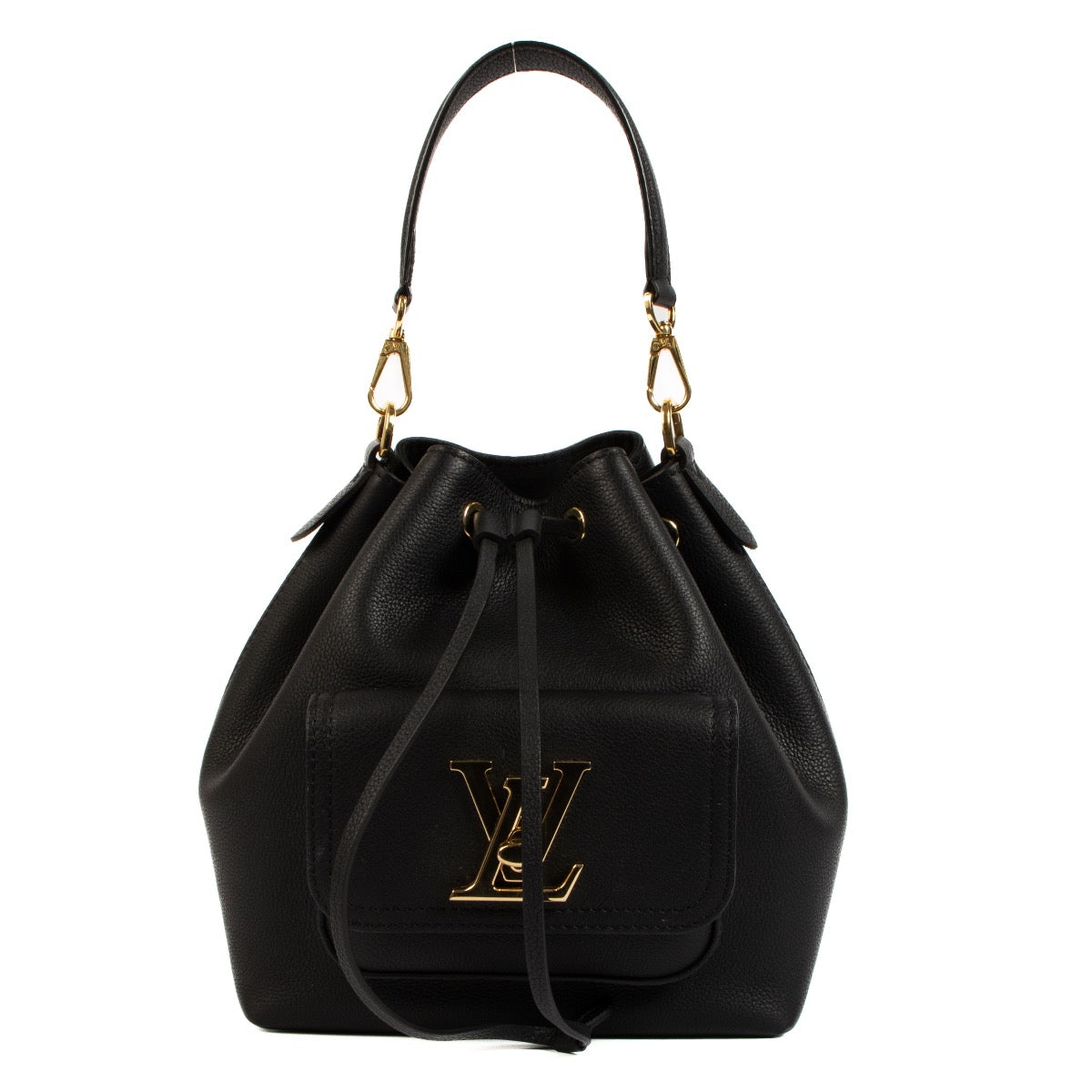 shop 100% authentic second hand Louis Vuitton Black Lockme Bucket Bag on Labellov.com