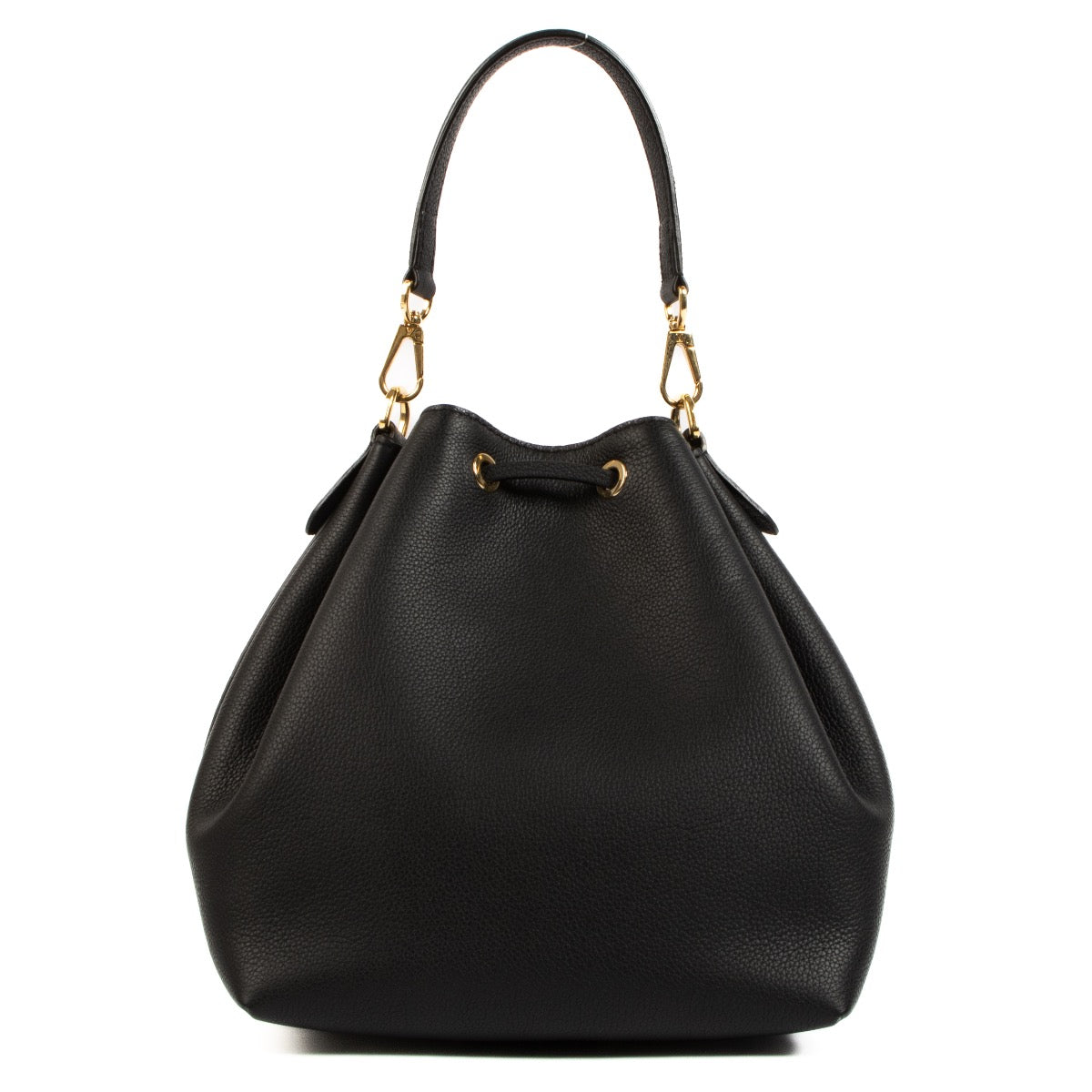 shop 100% authentic second hand Louis Vuitton Black Lockme Bucket Bag on Labellov.com