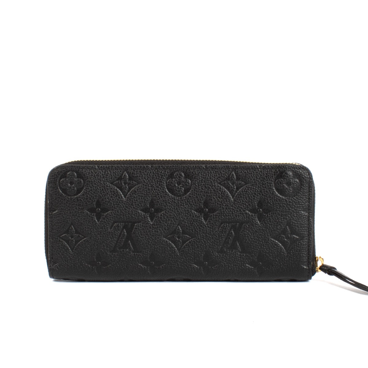 shop 100% authentic second hand Louis Vuitton Black Monogram Empreinte Clemence Wallet on Labellov.com