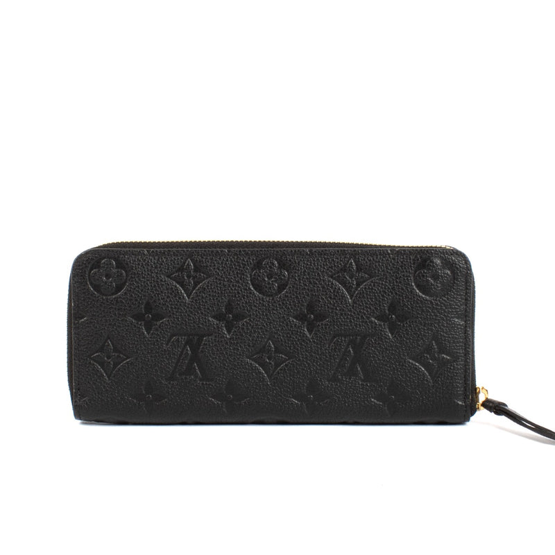 shop 100% authentic second hand Louis Vuitton Black Monogram Empreinte Clemence Wallet on Labellov.com