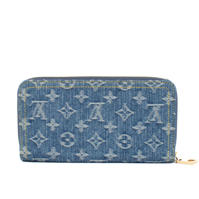 shop 100% authentic second hand Louis Vuitton Denim Zippy Wallet on Labellov.com