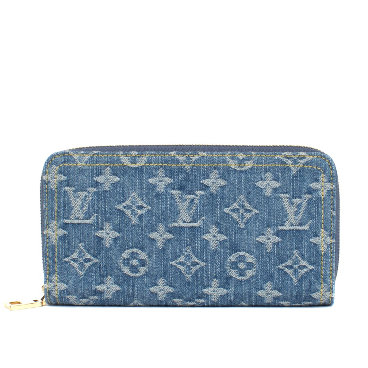 shop 100% authentic second hand Louis Vuitton Denim Zippy Wallet on Labellov.com