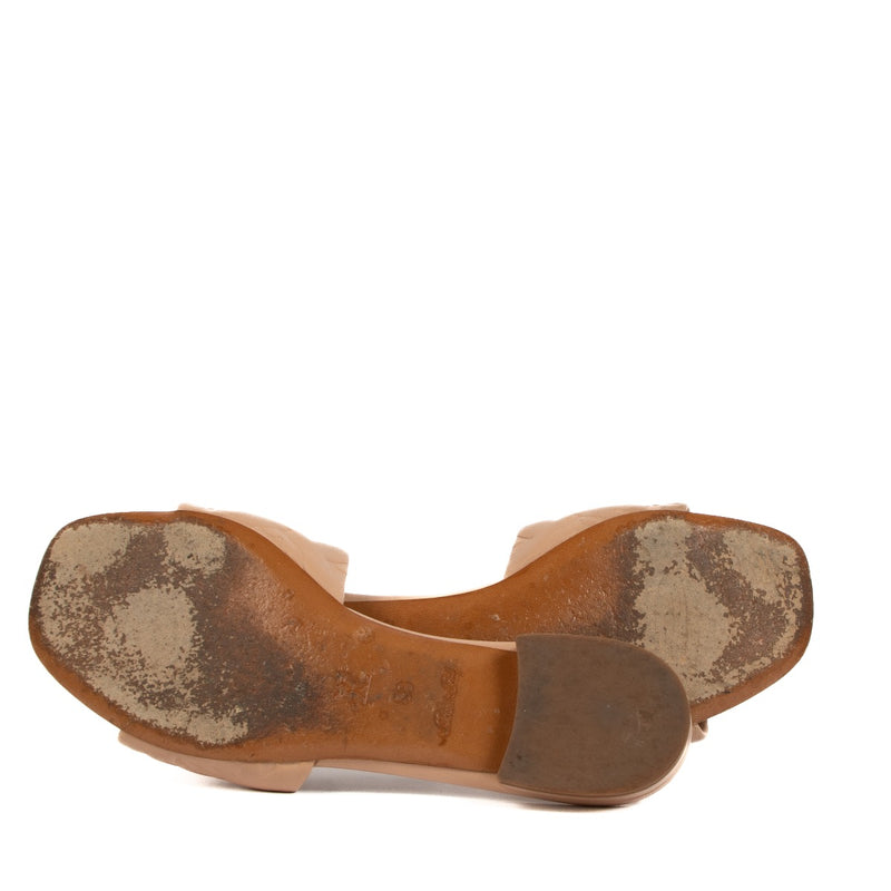 Louis Vuitton Nude Revival Flat Mules - Size 39