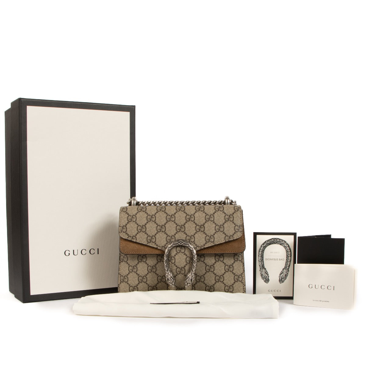 shop 100% authentic second hand Gucci Monogram Dionysus Shoulder Bag on Labellov.com