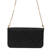 Shop 100% authentic second-hand Louis Vuitton Black Monogram Empreinte Pochette Félicie on Labellov.com