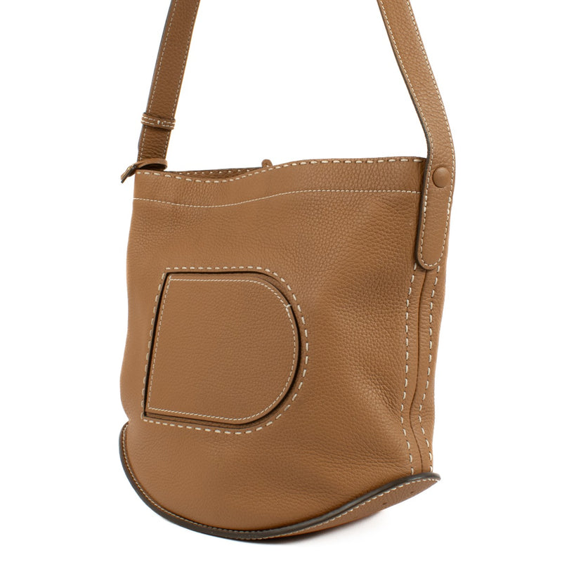 Delvaux Vegetal Taurillon Soft Pin Surpiqué