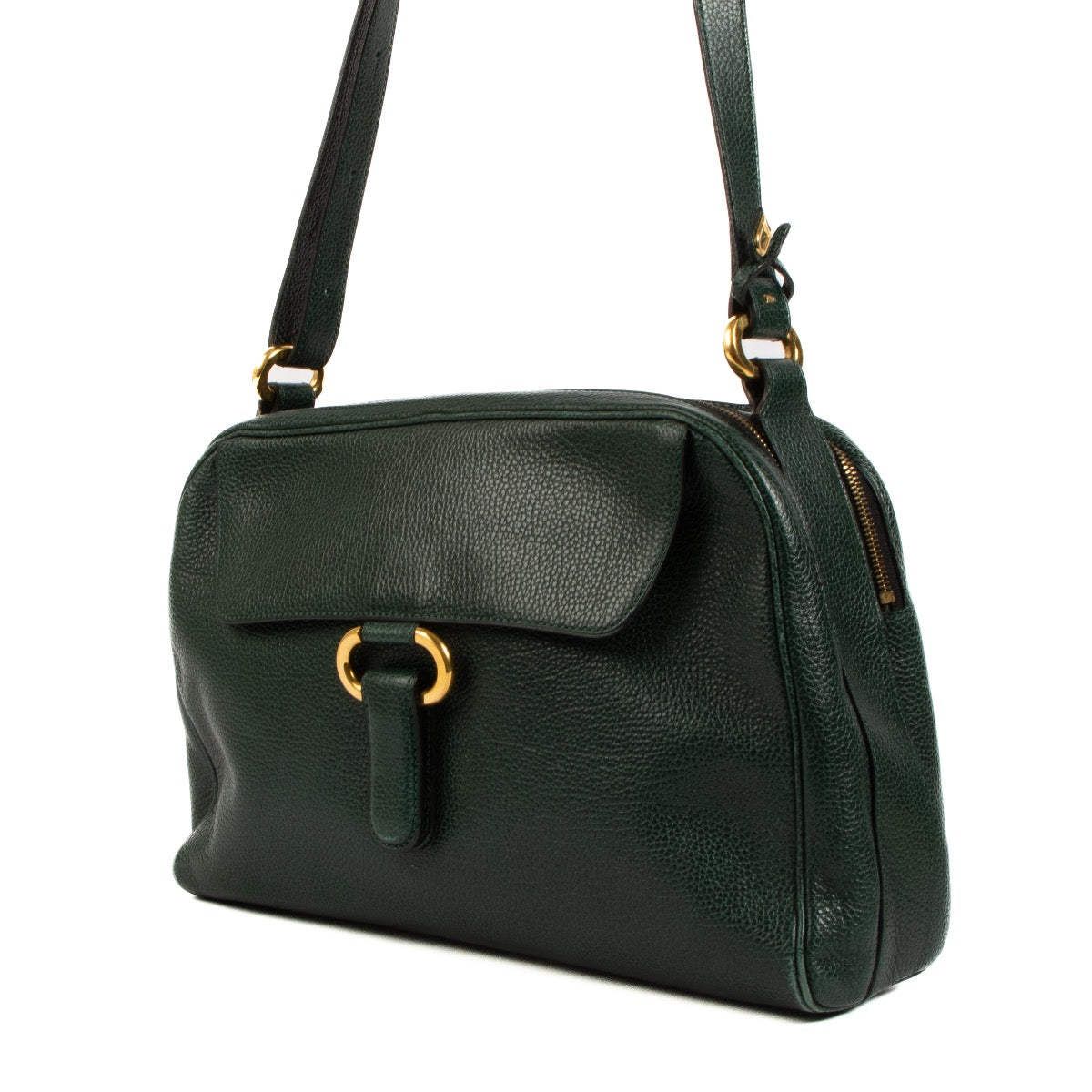 Shop 100% authentic second-hand Delvaux Green Shoulder Bag on Labellov.com