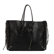 Shop safe online at Labellov in Antwerp, Brussels and Knokke this 100% authentic second hand Balenciaga Black Paper A4 Tote Bag