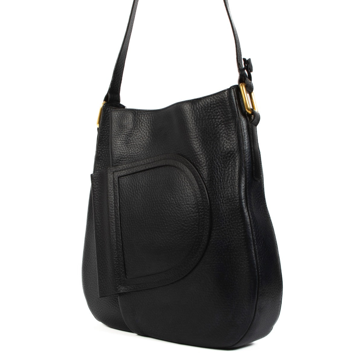 Shop safe online at Labellov in Antwerp, Brussels and Knokke this 100% authentic second hand Delvaux Navy Blue Leather Shoulder Bag