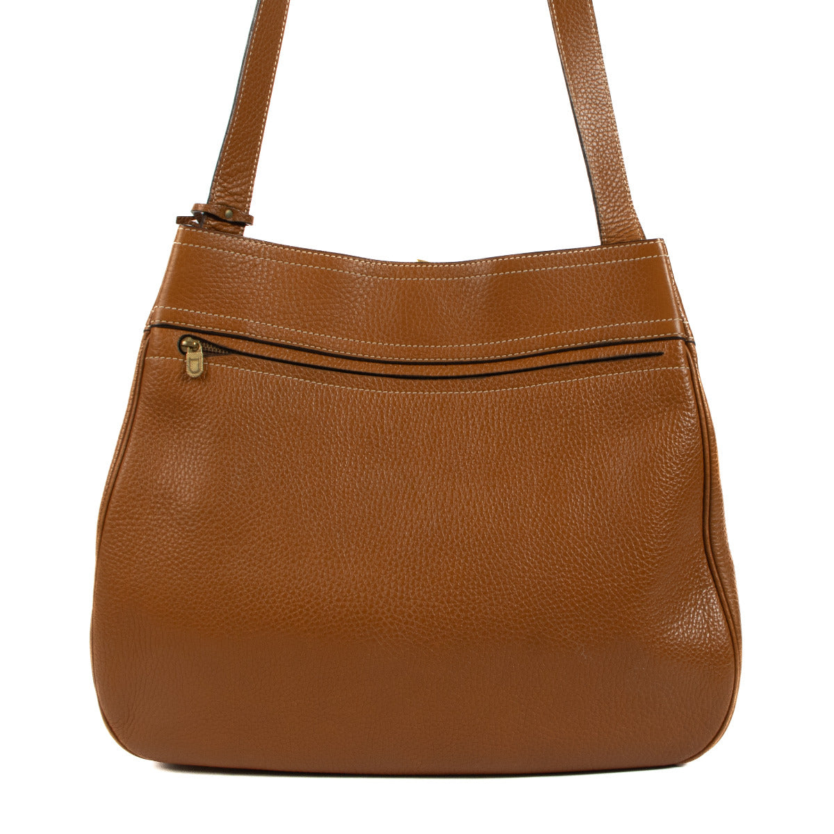 Delvaux Cognac Nomade Schoudertas
