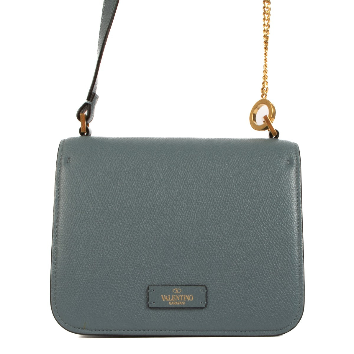 Valentino Garavani Kleine VSling Tas van blauw leer