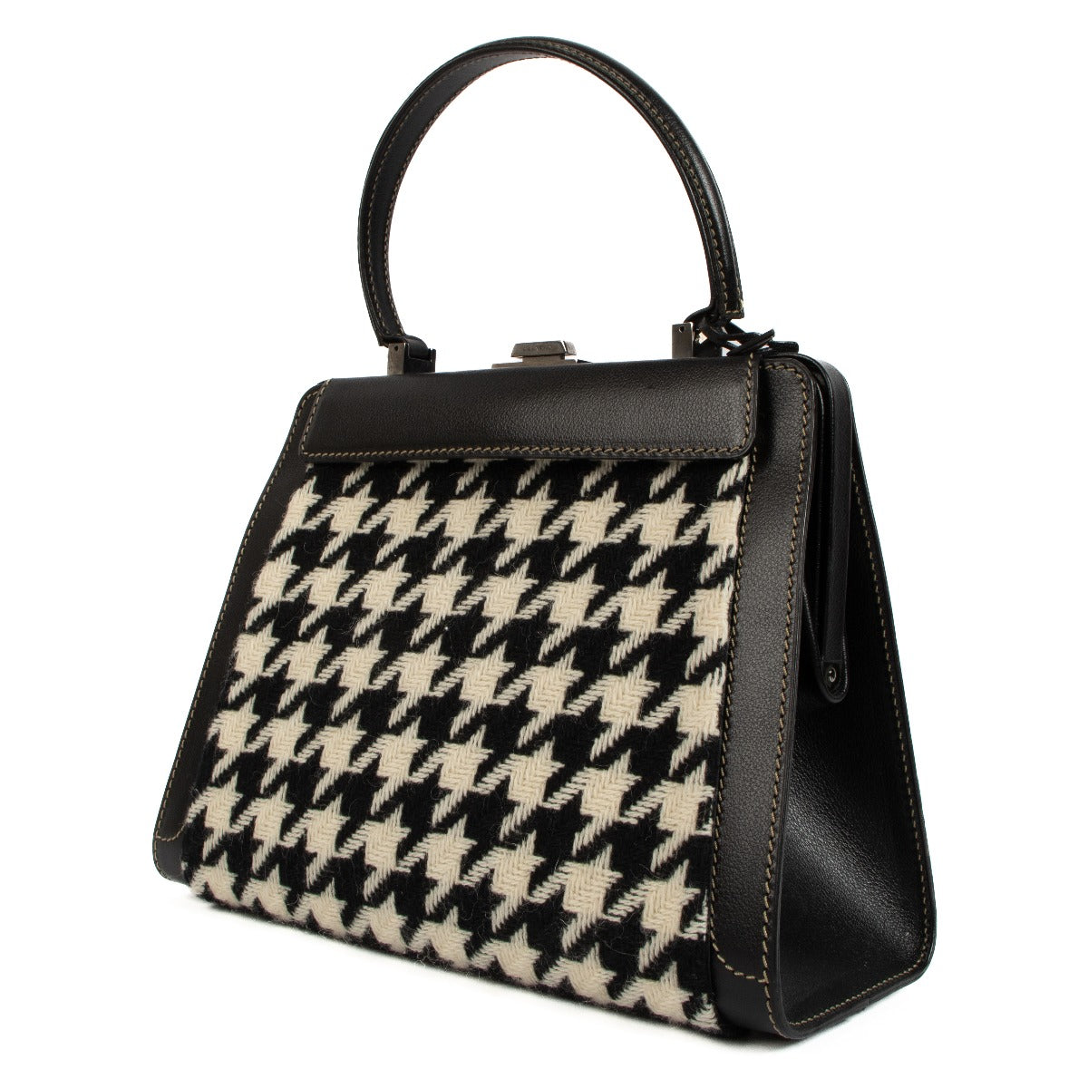 Delvaux Zwarte Jumping Illusion Handtas