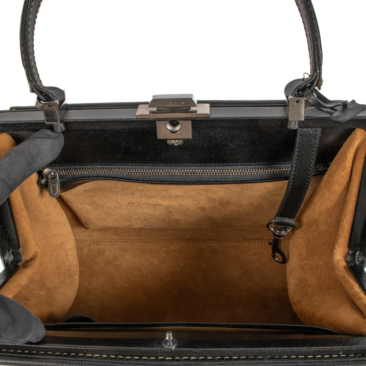 Delvaux Zwarte Jumping Illusion Handtas
