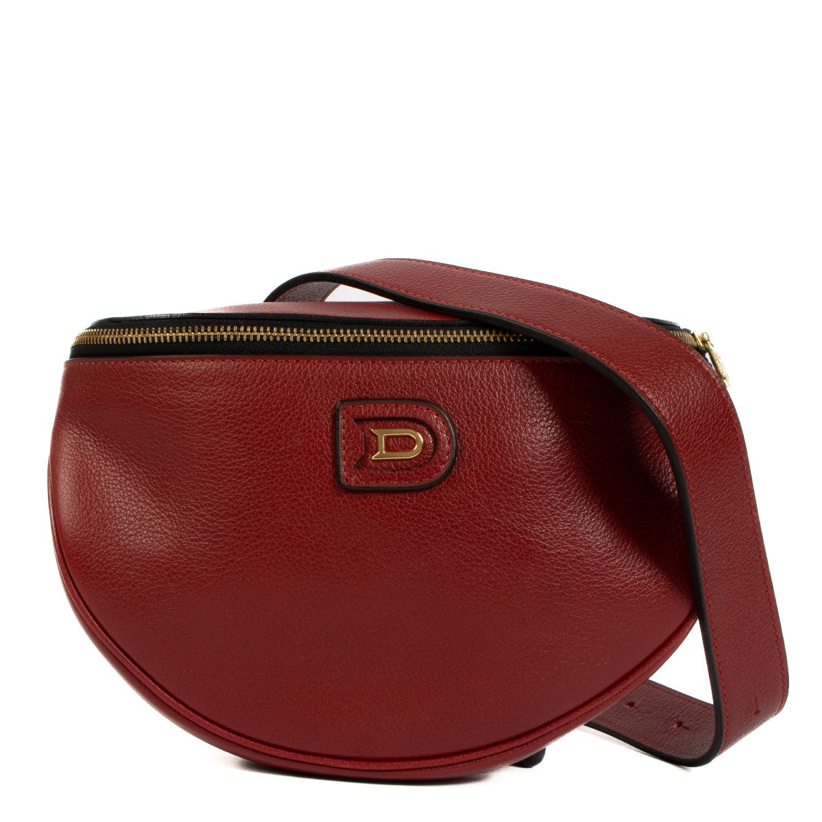 Delvaux Rosso Trotteur Musette Belt Bag