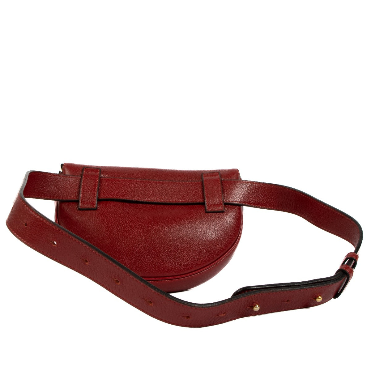 Delvaux Rosso Trotteur Musette Belt Bag