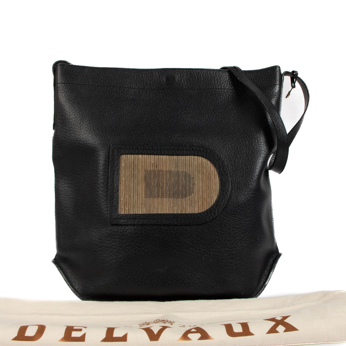 Delvaux Vintage Dark Blue Leather Pin Bag