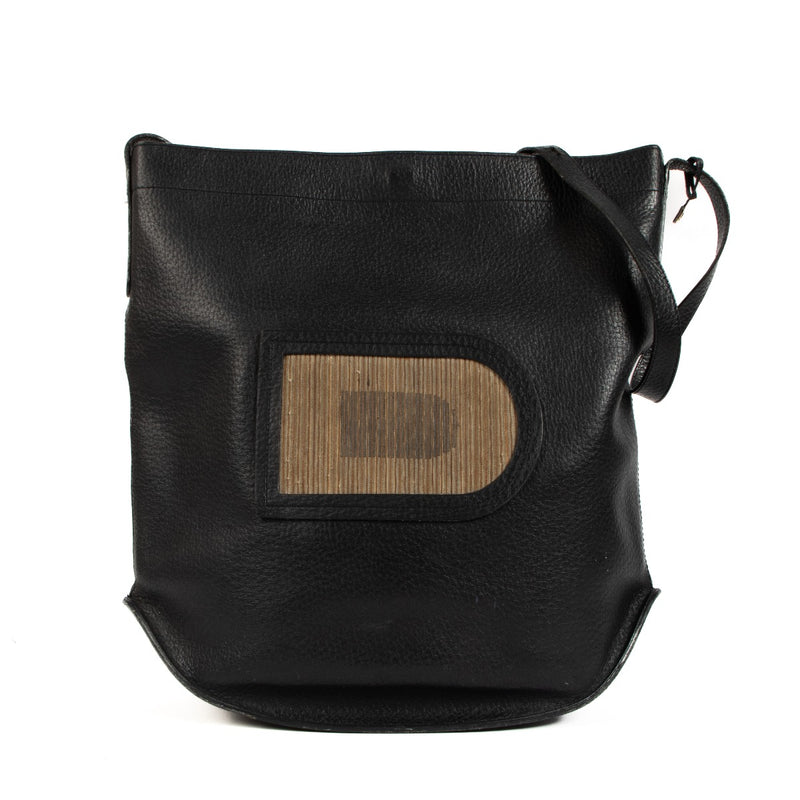 Delvaux Vintage Dark Blue Leather Pin Bag