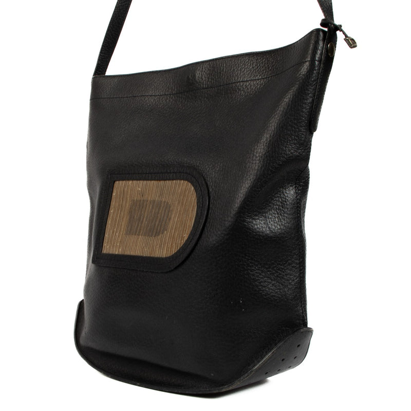 Delvaux Vintage Dark Blue Leather Pin Bag