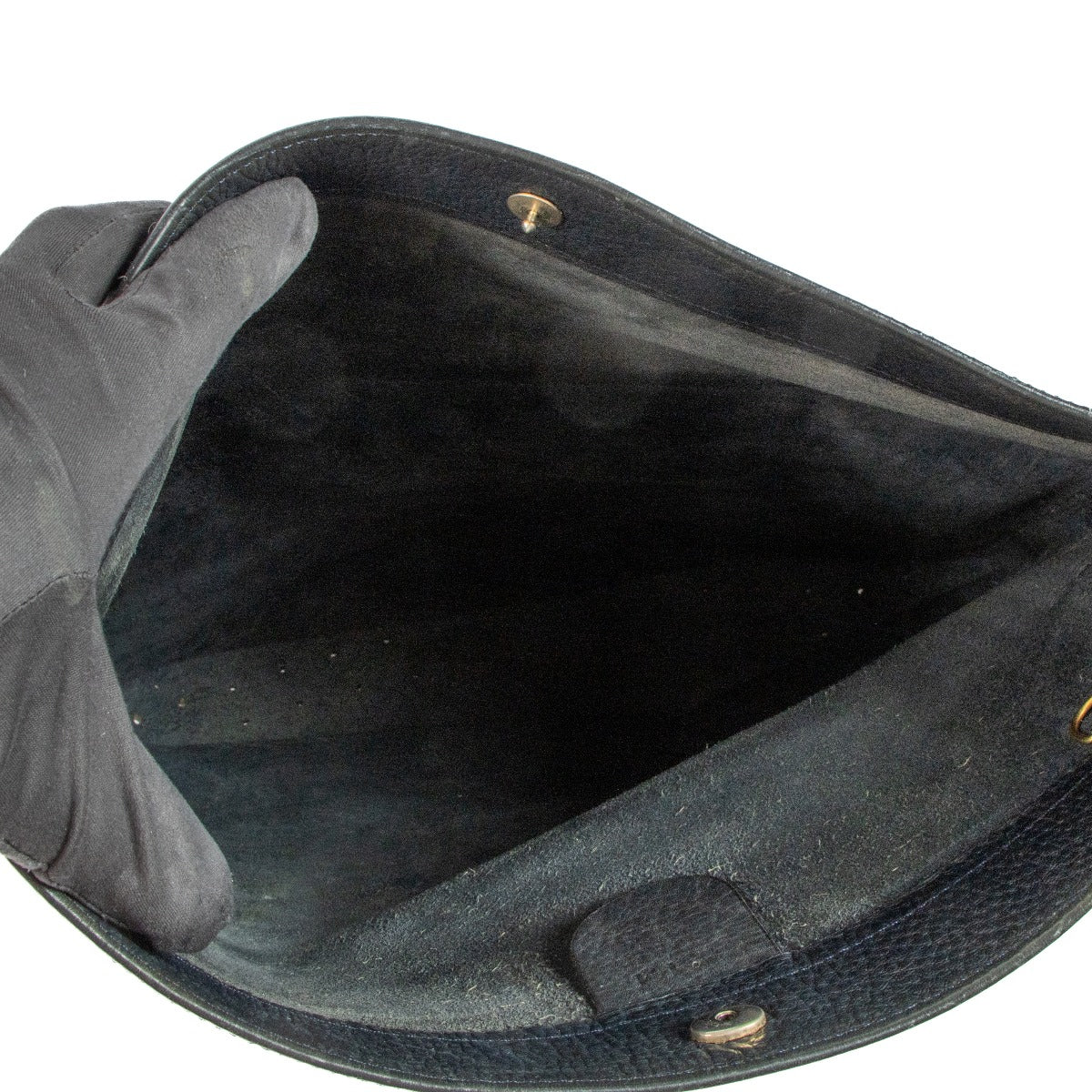 Delvaux Vintage Donkerblauwe Leren Pin Bag