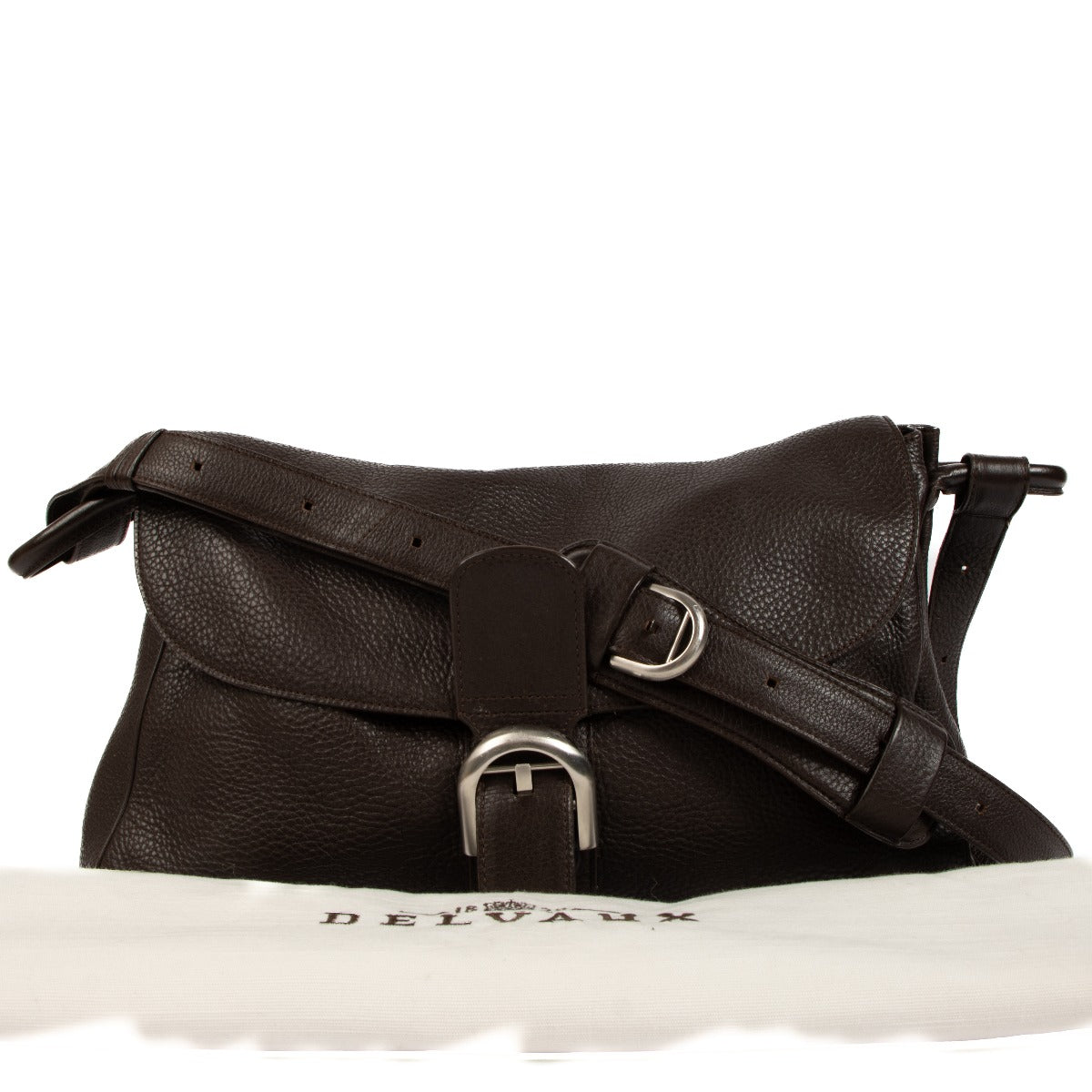 Delvaux Chocolate Brown Brillant Besace Shoulder Bag